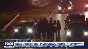 NY State trooper shot on Southern State Parkway