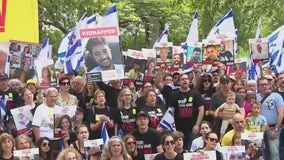 Rally held in Central Park for Israeli hostages