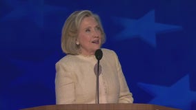 2024 DNC: Hillary Clinton arrives to thunderous applause