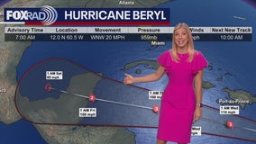 Hurricane Beryl regains strength to Category 4