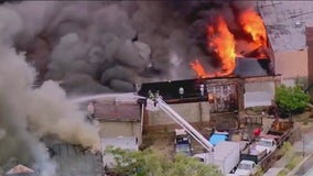 Second blaze in two days: Massive fire engulfs industrial building on West Side