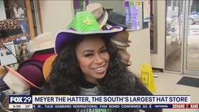 Stopping by Meyer the Hatter, the south's largest hat store