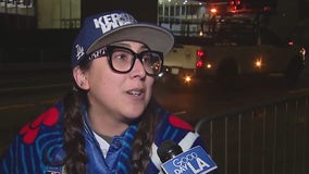 First arrivals for the Dodgers World Series parade