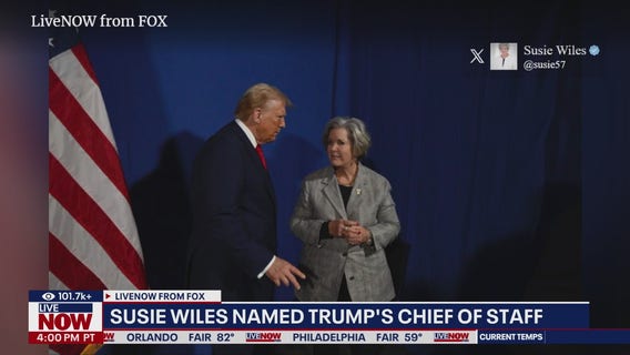 Trump names Susie Wiles as chief of staff; 1st woman to ever hold the role