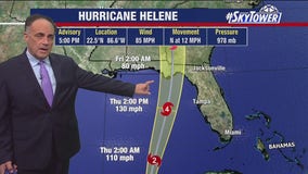 Hurricane Helene gaining strength as it moves toward Florida