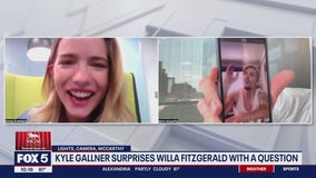 Willa Fitzgerald talk "Strange Darling" and gets a surprise question from co-star Kyle Gallner