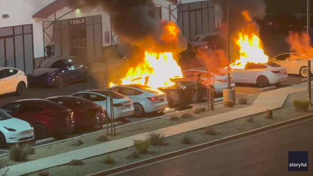 ATF, FBI investigate apparent arson attack at Kansas Tesla shop