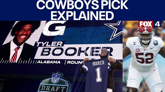 Dallas Cowboys select OG Tyler Booker with first-round pick