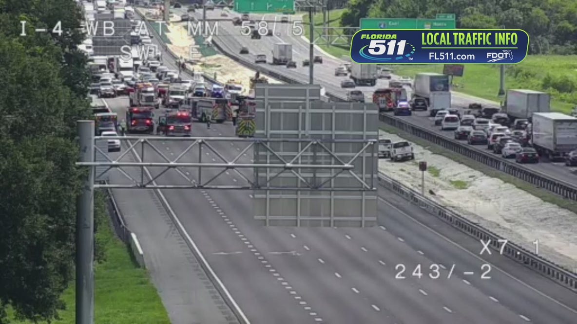 I-4 closed at ChampionsGate