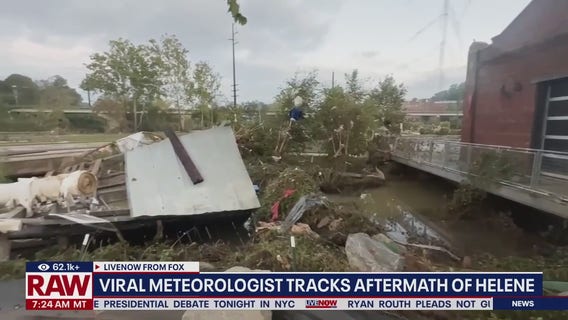 Hurricane Helene weather reports from college student go viral
