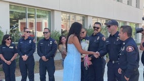 Woman reunited with first responders who saved her