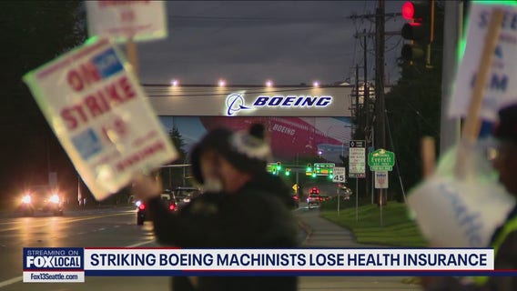 Striking Boeing machinists lose health insurance