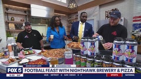 Football feast with Nighthawk Brewery & Pizza