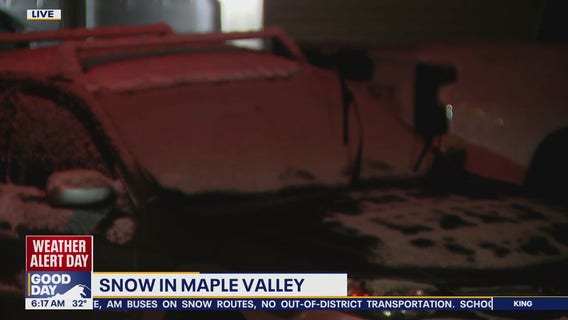 Maple Valley, WA covered in snow