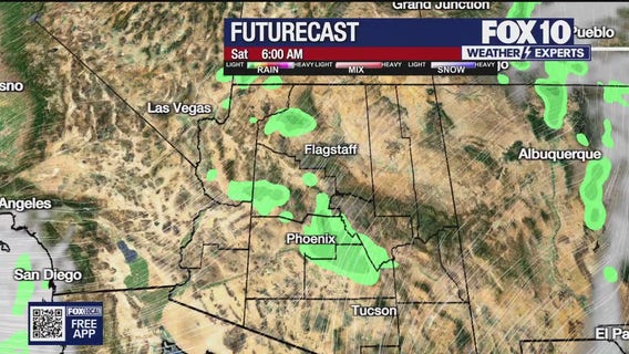 Arizona weather forecast: Chance for more scattered showers on Friday in Phoenix