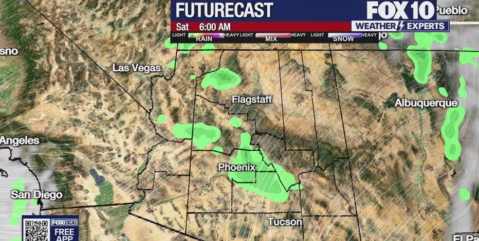 Arizona weather forecast: Chance for more scattered showers on Friday in Phoenix