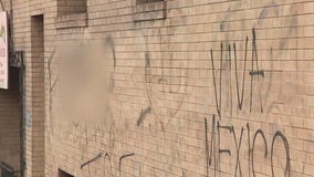 Immigration museum vandalized during protests