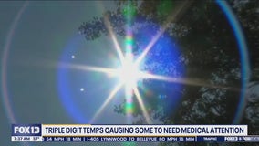 Triple digit heat causing some to seek medical attention