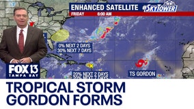 Tropical Storm Gordon forms in the Atlantic