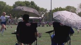 Families get creative to stay cool in the heat