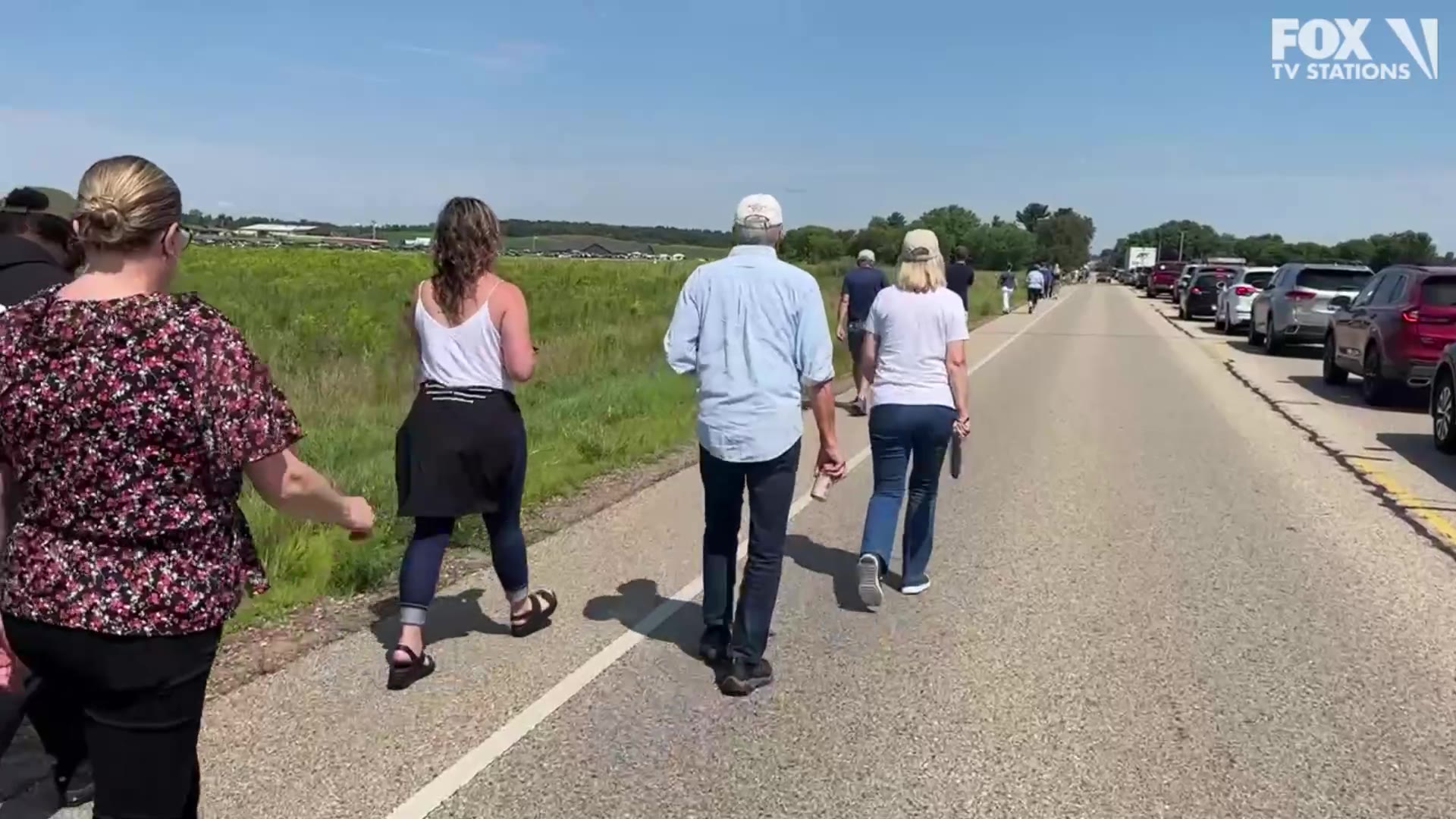 Massive traffic jam to get to Harris-Walz event in Eau Claire