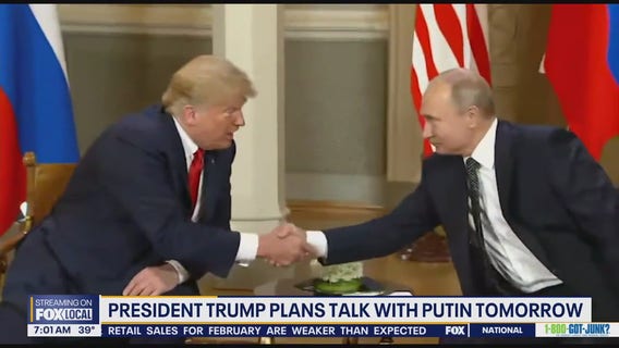 President Trump plans talk with Putin on Tuesday