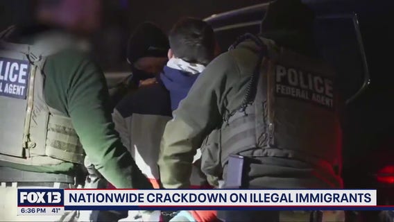 Nationwide crackdown on illegal immigrants latest