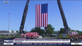 Memorial service for fallen Vacaville police officer