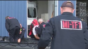 Michigan first responders return from North Carolina