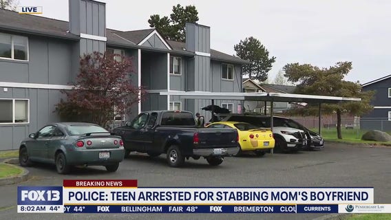 Teen arrested for stabbing mom's boyfriend in Pierce County
