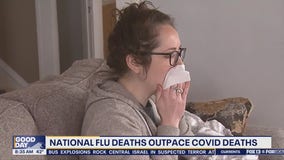 Flu deaths in US outpace COVID deaths
