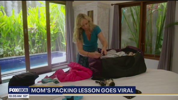 Mom's vacation packing strategy goes viral