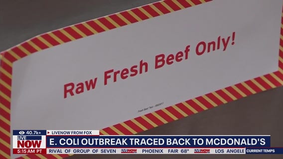 McDonald's E.coli outbreak kills 1, sickens dozens