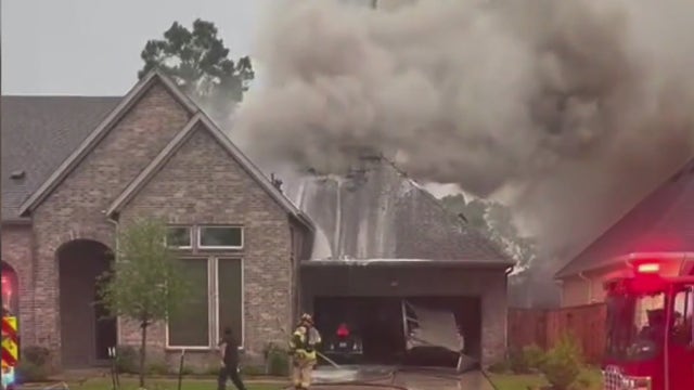 Lightning strike damages family's home in Montgomery