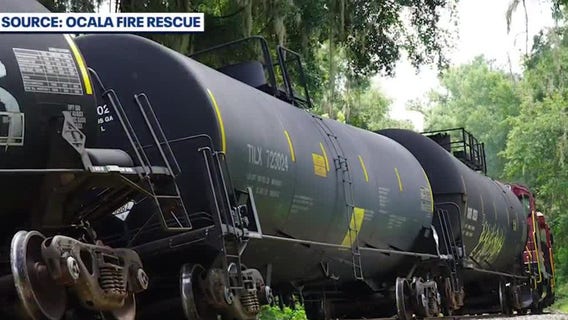 No injuries reported after train derailment in Ocala