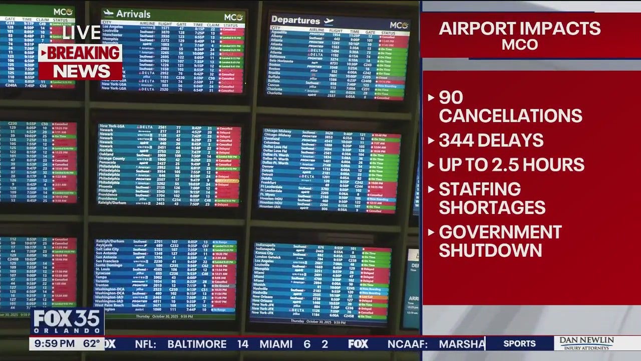 Government shutdown delays hit MCO: FAA