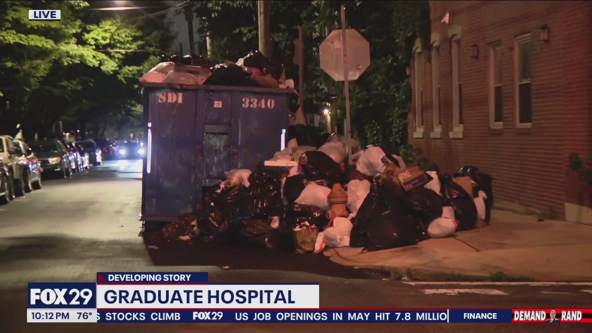 Trash overflowing in parts of Philadelphia amid DC 33 strike