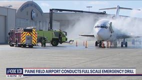 Paine Field Airport simulates full-scale plane emergency