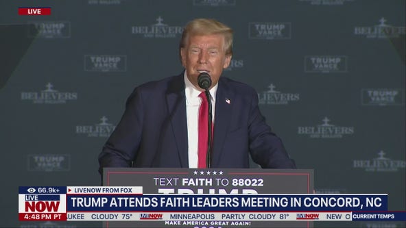 Trump speaks to supporters in North Carolina