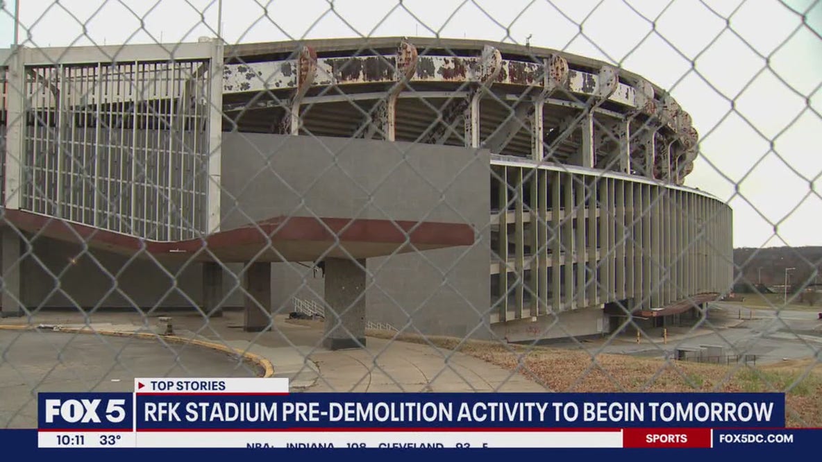 Pre-demolition activity to begin at RFK Stadium Monday