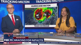 Northern eyewall of Milton to parallel I-4 as it moves