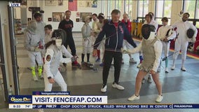 Fencing camp kids are always ready for action
