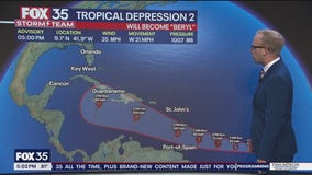 Tropical Depression 2 forms in Atlantic Ocean