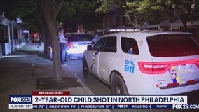 Child, 2, shot in North Philadelphia