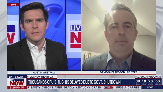 Thousands of U.S. flights delayed due to shutdown