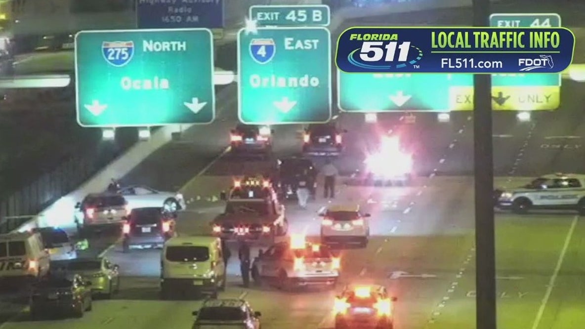 Parts of I-275 closed after Tampa officer-involved shooting