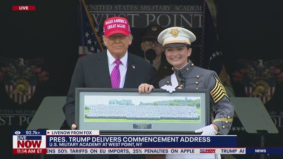 Trump delivers commencement address at West Point