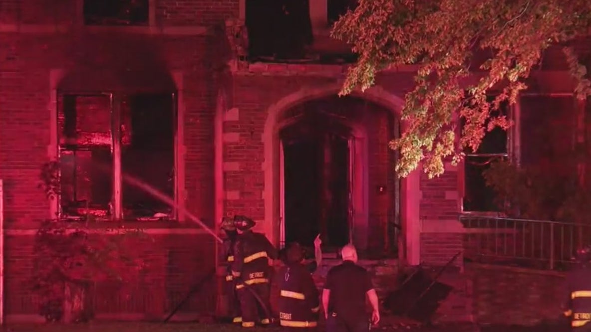 Historic Detroit church burns