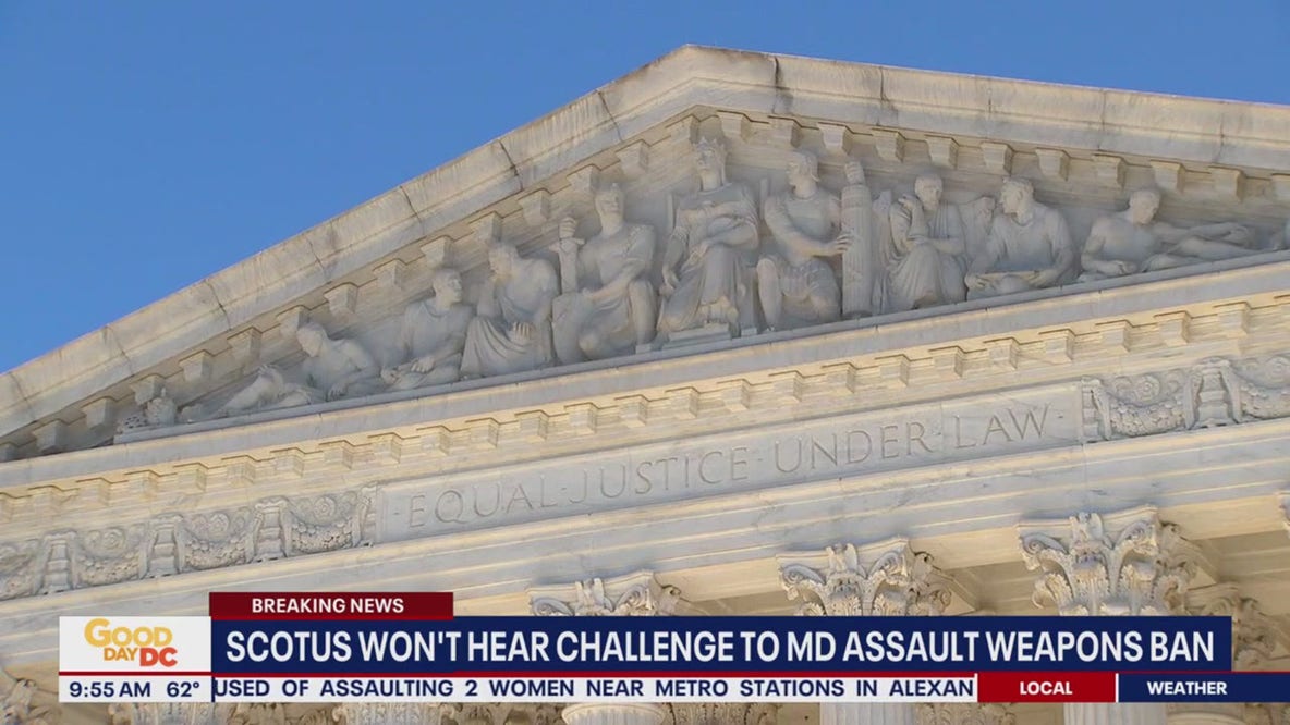 Supreme Court won't hear challenge to MD assault weapons ban