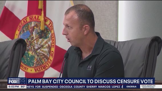 Palm Bay council considers to vote on censuring member